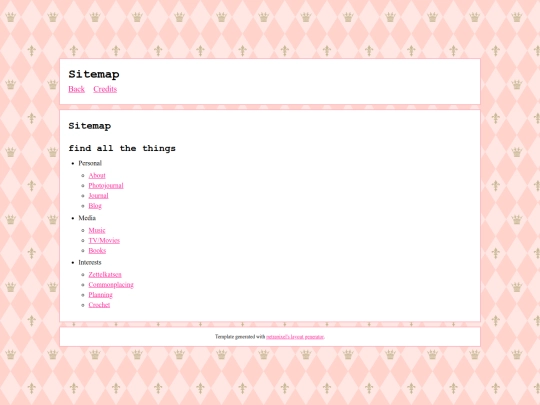 sub/sitemap screenshot