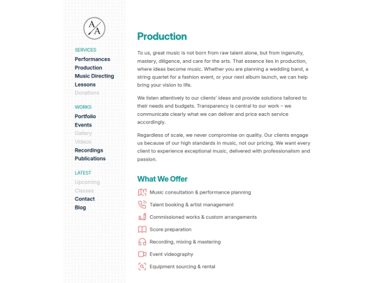 production screenshot