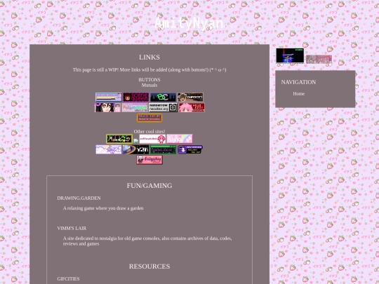 Links screenshot