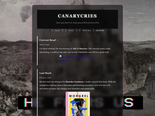 bookblog screenshot