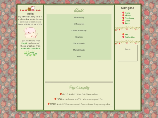 links screenshot