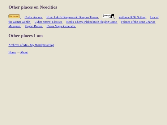 links screenshot