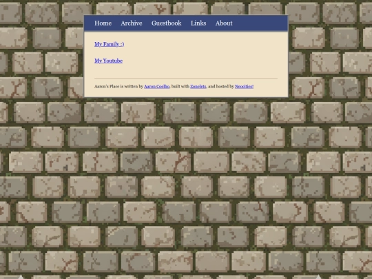 Links screenshot