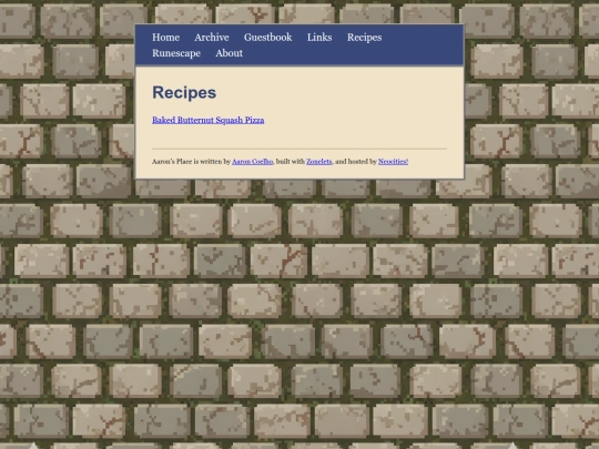 Recipes screenshot