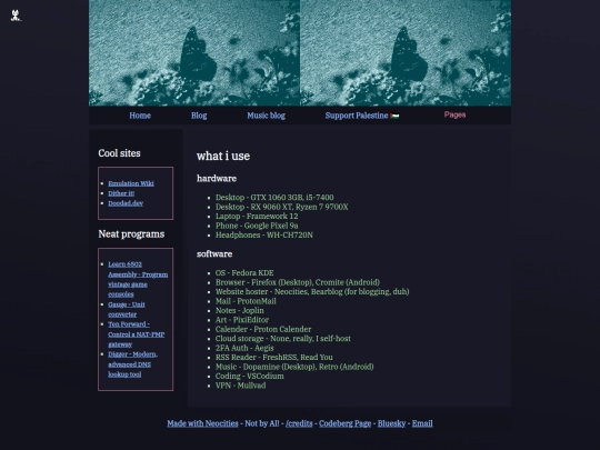 what-i-use screenshot