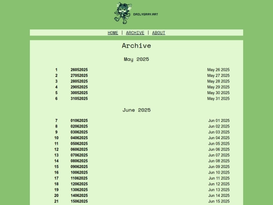 archive screenshot