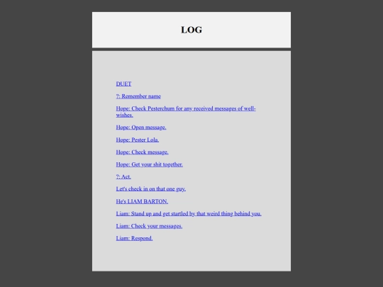 duet/DUETLOG screenshot
