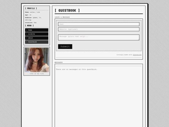 guestbook screenshot