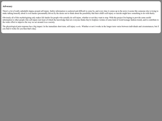 advocacy screenshot
