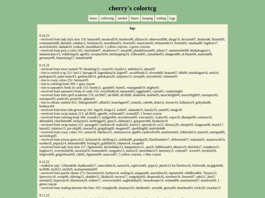 colorstcg/log screenshot