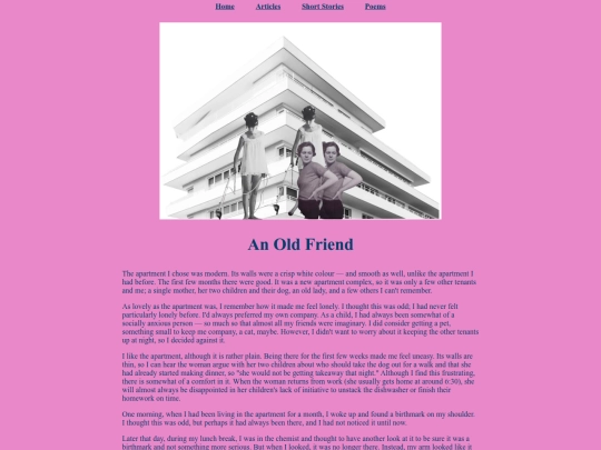 shortstories/AnOldFriend screenshot