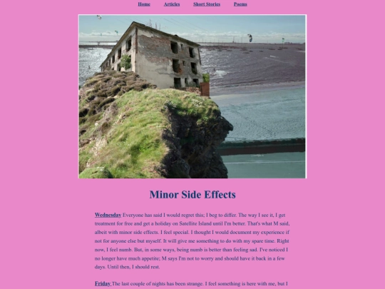shortstories/MinorSideEffects screenshot