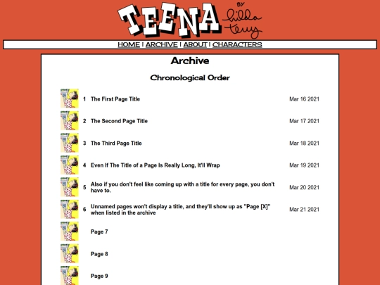 archive screenshot