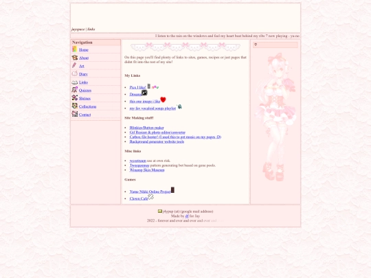 links screenshot