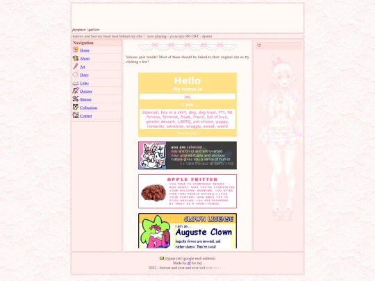 quizzes screenshot
