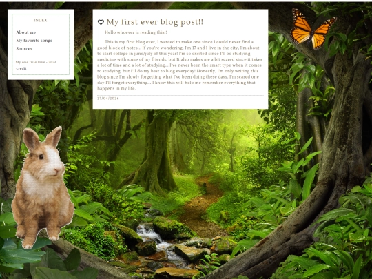Blog screenshot