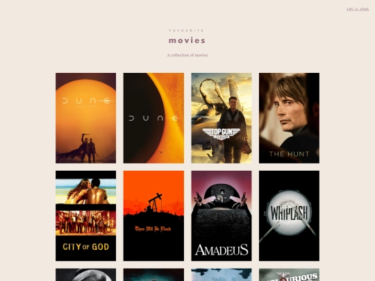 favourites/movies screenshot