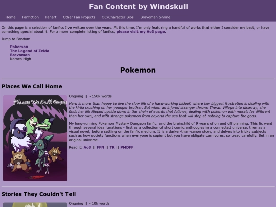 fanfic screenshot