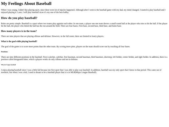 Baseball screenshot