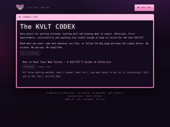 blog screenshot