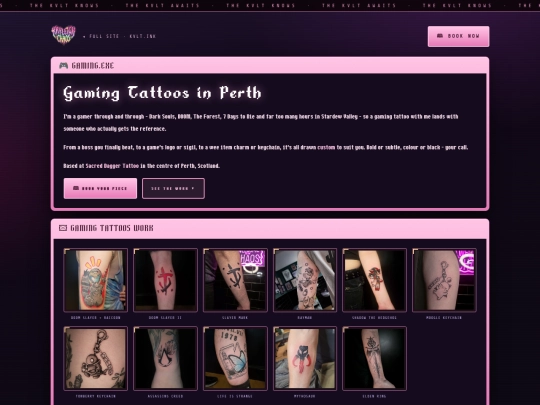 gaming-tattoos-perth screenshot