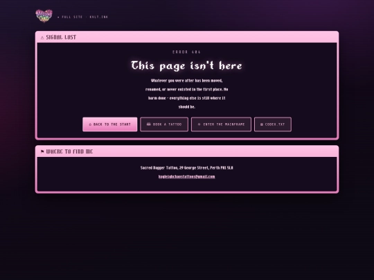 not_found screenshot