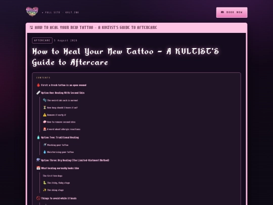 tattoo-aftercare screenshot