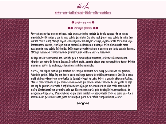 journal/sonho-2026-03-07 screenshot