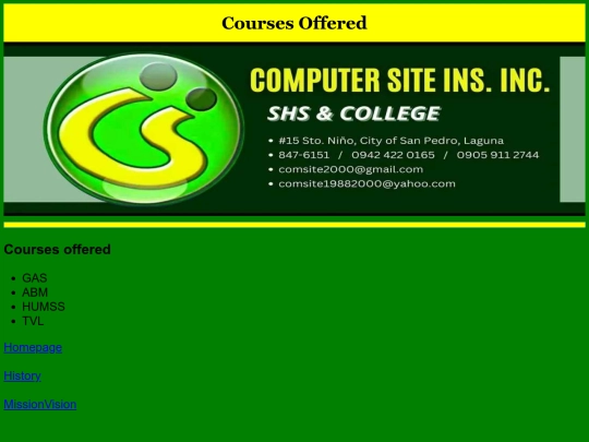 course screenshot