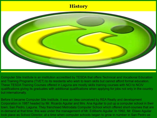 history screenshot