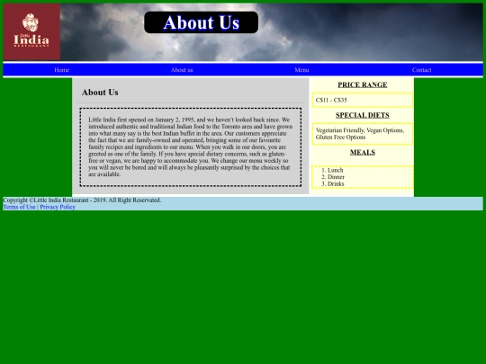 About Us screenshot