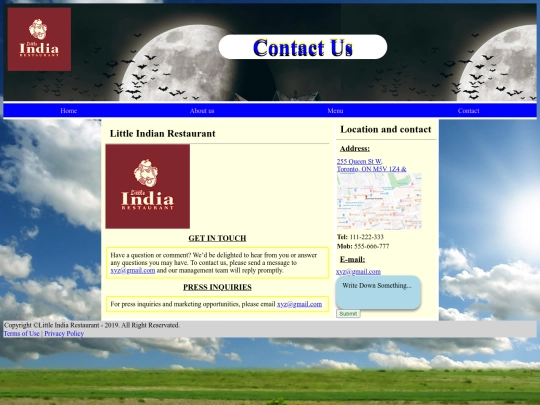 Contact screenshot