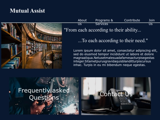 mutualassist/aboutus screenshot
