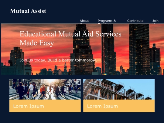 mutualassist/homepage screenshot