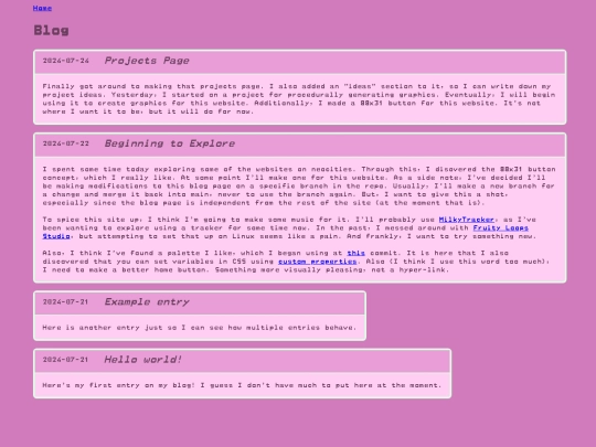 pages/blog screenshot