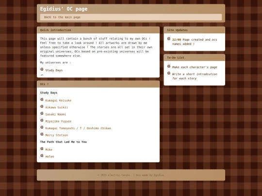 OcMainPage screenshot