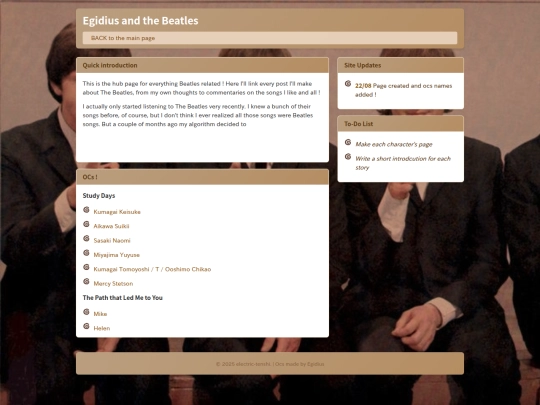 TheBeatlesMainPage screenshot