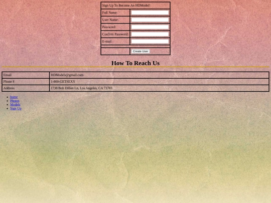 signup screenshot