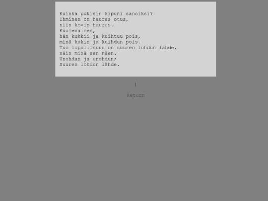 poetry/lahde screenshot