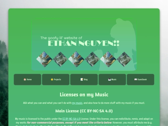 music-license screenshot