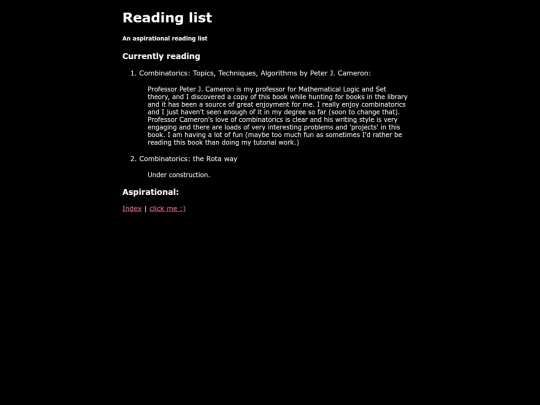 reading-list screenshot