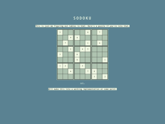 sodoku screenshot