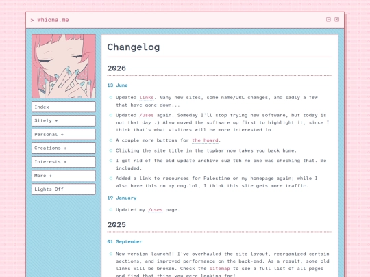 changelog screenshot