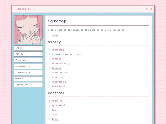 sitemap screenshot