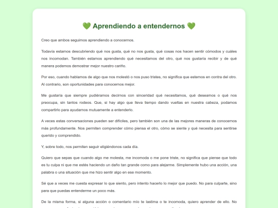 💚 Aprendiendo a entendernos 💚 screenshot