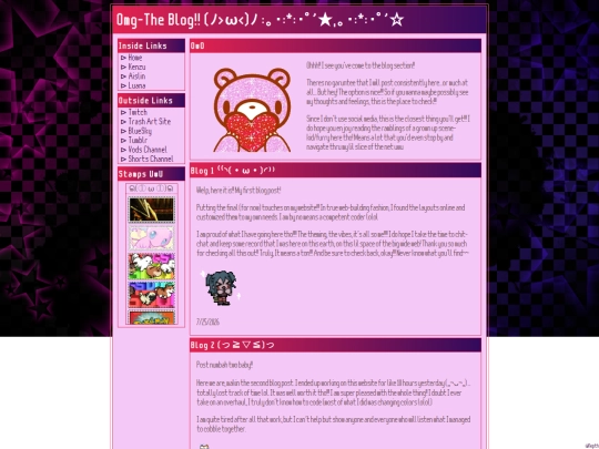 blog screenshot