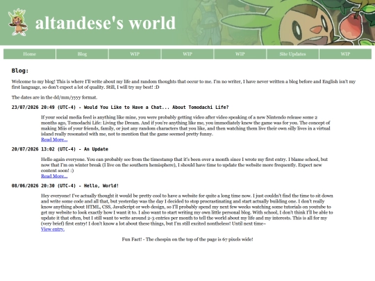 blog screenshot