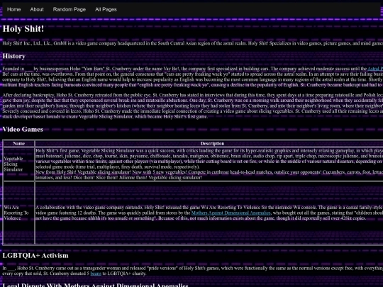 wiki_pages/holy_shit screenshot