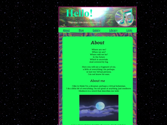 carlies.html/about screenshot