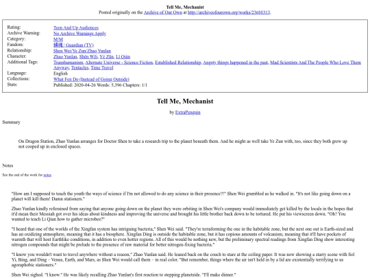 fic/23688313TellMeMechanist screenshot